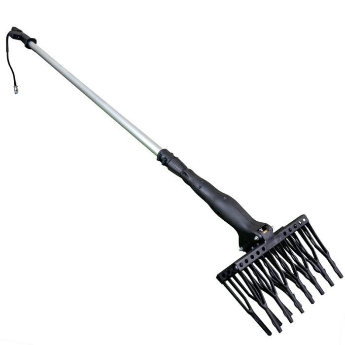 Peigne vibreur électrique pour la cueillette d'olives 140W. Extensible 3m. KUDA