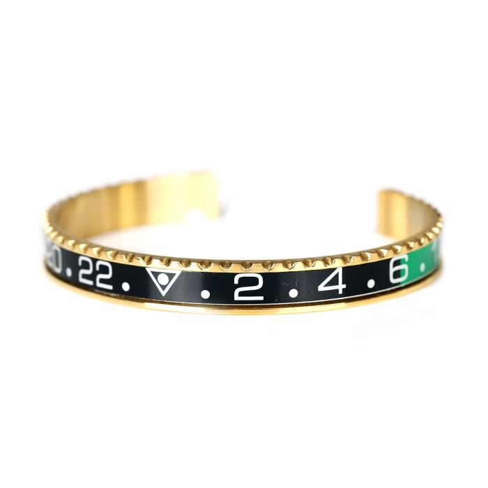 BRACELET HOMME OYSTER GD-GMT-GRNBK DORÉ