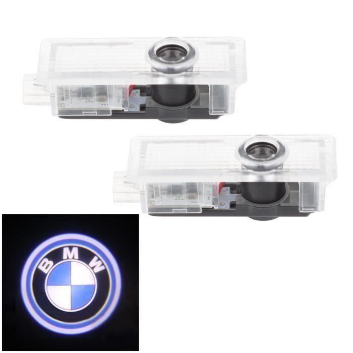 2pcs Laser 3D LED Projecteur de bienvenue Logo Ghost Shadow Lampe de lumière de bienvenue de voiture Pour BMW a092