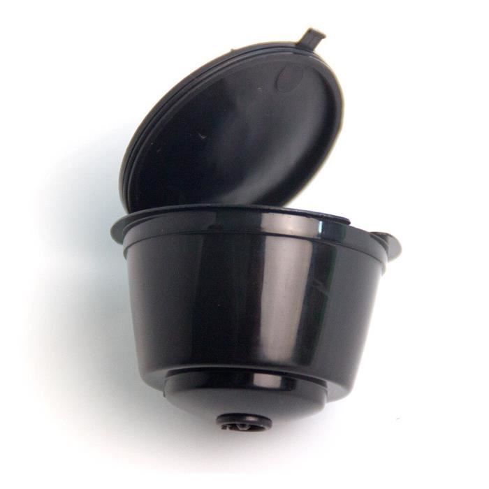 Café Filtres,Capsules de café réutilisables pour Dolce Gusto, filtre à café avec cuillère et brosse adaptés aux - Type Brown 1pc