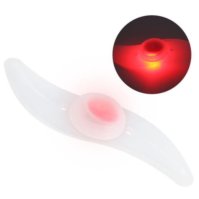 Tbest LED de roue de vélo Lumière de Rayon de Vélo LED d'Avertissement de Vélo Montagne Trois Modes Type S Feuille de