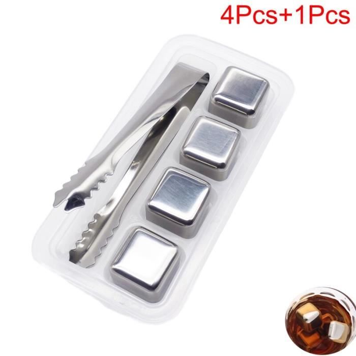 Accessoires bar,Shaker Cocktail barre inox outils Kit de barman 13 pièces avec support et livret de - Type 4 Pc With Tong Box