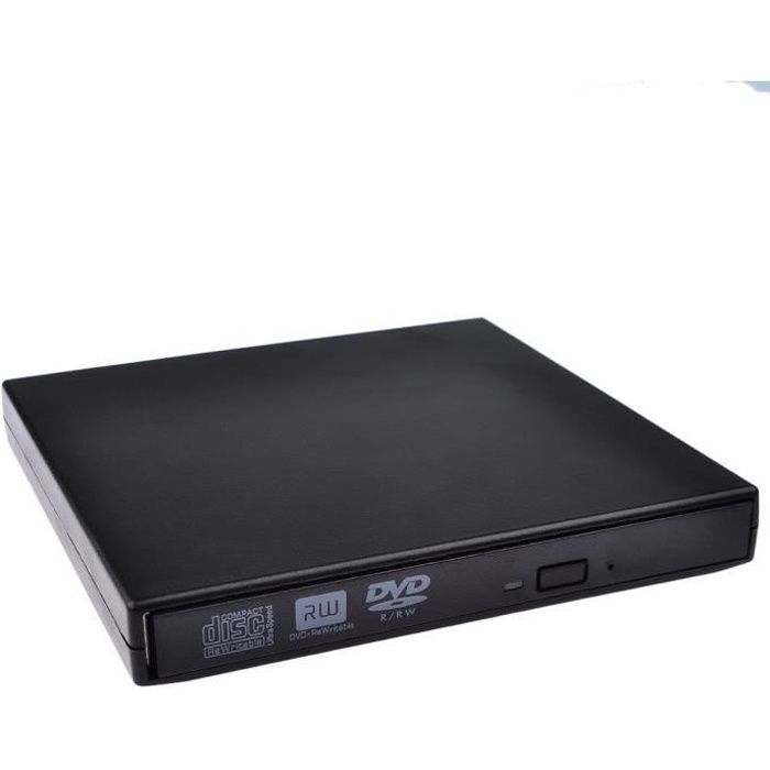 Lecteur CD-RW USB 2.0 externe DVD Combo CD ± RW DVD ROM pour PC Portable-Blanc