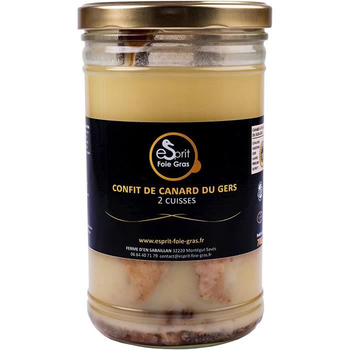Conserve Et Bocau - Foie Gras Confit Canard Du Gers Cuisses 700 G Conserverie Familiale Plat Cuisiné 2