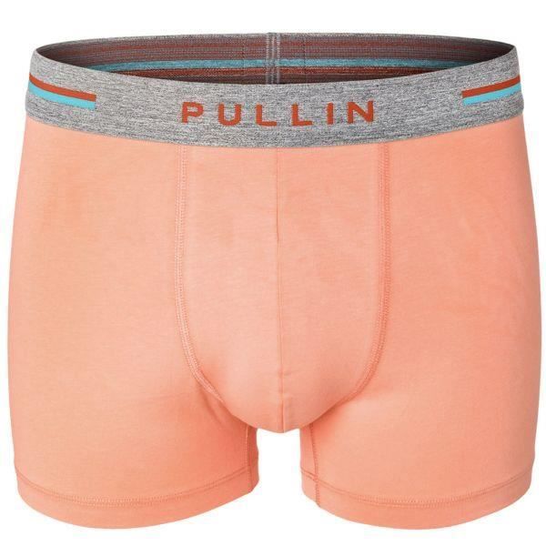 PULL IN Boxer Homme Coton Bio CORAL Rose Gris Chiné