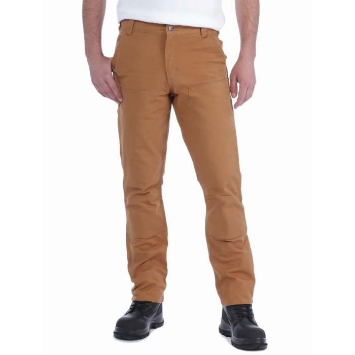 Pantalon de travail Carhartt STRETCH COTON DUCK - Marron - 40