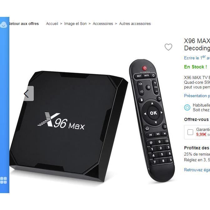 X96 Max TV Box Quad Core 32GB 64GB 2.4g 5.8GHz Wi-Fi BT 1000m 4K Set Top Box x96 max x2