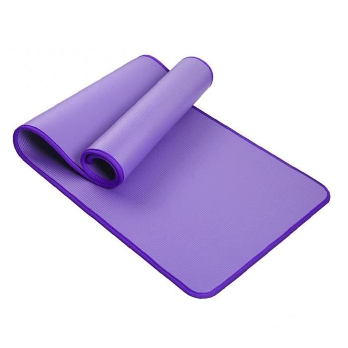 YOGA MAT WORKOUTMATS Tapis d'exercice de yoga Ensemble couvert anti-glissement épaississant la sueur pour Utile yoga Pilates Purple