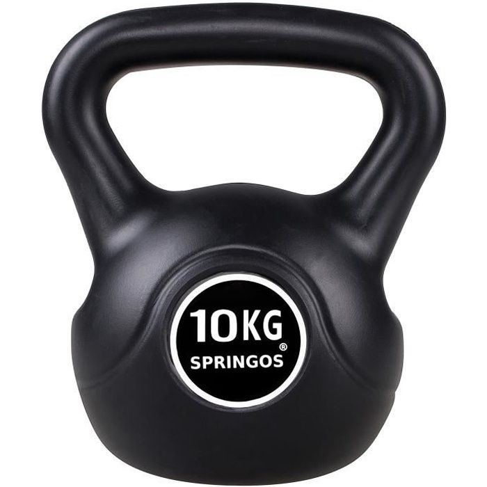 SPRINGOS® 10 kg Kettlebell haltère rond poids