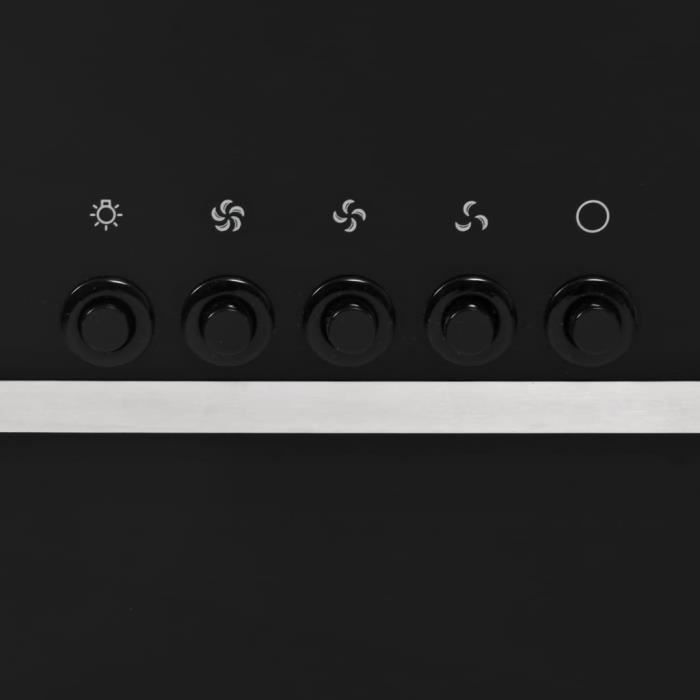926816 - Design Furniture - Hotte avec LED Hotte aspirante - Hotte décorative murale Hotte Déco - RVB 60 cm Acier inoxydable - et ve