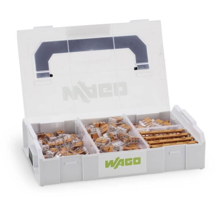 Assortiment de bornes pour boîte de dérivation 229 pièces WAGO 887-952 flexible: 0.14-4 mm² rigide: 0.2-4 mm² 1 set