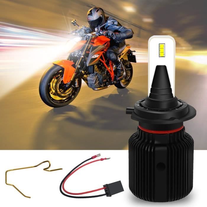 H7 LED Ampoules de Phare Moto 6500K Xénon blanc 12V Véhicule Winpower Remplacement Moto Lampes pour Suzuki Yamaha BMW Honda, Kawasak