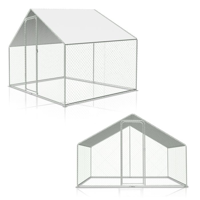 Meilleurs prix pour Enclos poulailler 6 m2 parc grillagé 2x3 M acier galvanisé POULAILLER