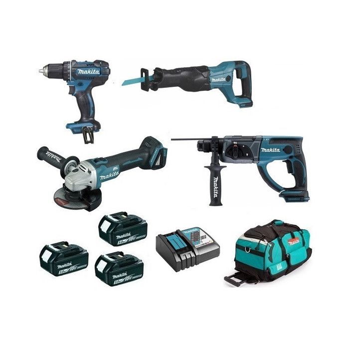 Makita DDF482RFJ Perceuse visseuse DDF482 18V Li-Ion (2 x 3Ah) en c Makpac - vue 4