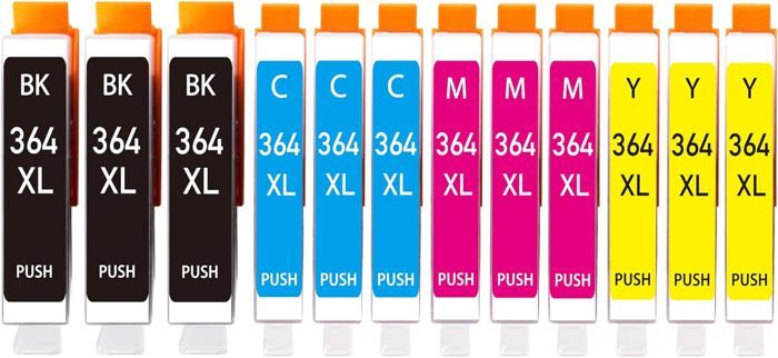 Cartouche Noir Et Couleur 5 Pack) 364XL Cartouche D'encre Compatible Pour HP 364 HP 364XL HP Photosmart 5520 6520 7510 Hp 364 Xl