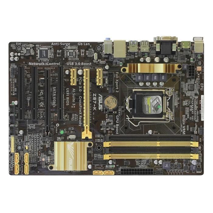 Carte mère ASUS Z87-K Intel Z87 LGA 1150 4xDDR3 32GB ATX - Asus