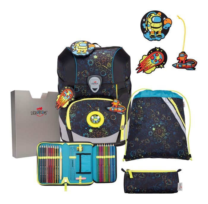 Sac De Sport DerDieDas Sports Bag Neon Crazy - Bleu - Garçon - Neuf Avec étiquettes