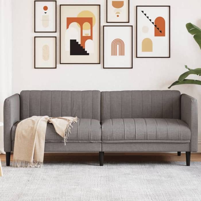 Canapé Chesterfield 2 Places Velours Bordeaux - Avec Traversins, Rembourré - Dimensions 174 X 74,5 X 70,5 Cm - 7