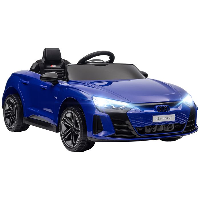 Voiture véhicule électrique enfant - HOMCOM - télécommande parentale - effets sonores lumineux - Audi RS E-tron GT bleu