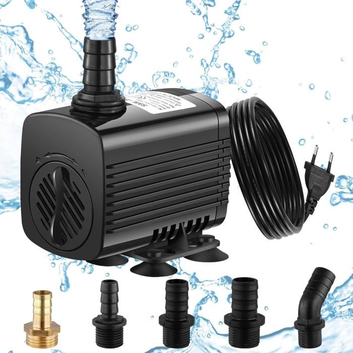 Meilleurs prix pour ®TONLRGY Pompe à eau avec câble de 18 m 5 buses Pompe submersible pour fontaines baignoires bassinsPX-630S
