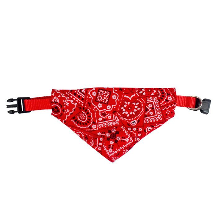 Meilleurs prix pour Colliers durables pour chiens et chats serviette triangulaire de style ethnique bavoir réglable pour salive écharpe pour animaux