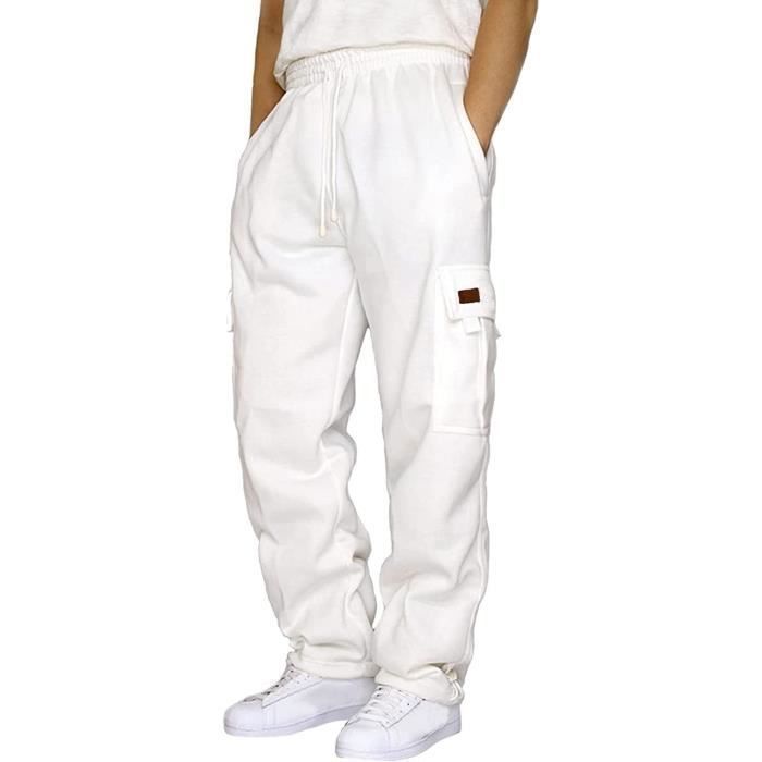 Pantalon De Jogging Homme - Survêtement Cargo élégant Avec Poches Zippées - Idéal Pour Sport, Running Et Quotidien