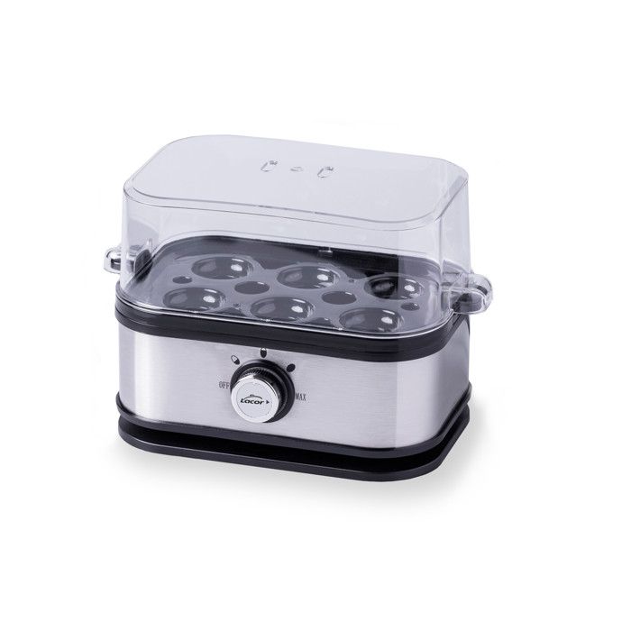 Lacor Cuiseur dœufs 6 - Inox 18/10 3 modes (dur/mollet/à la coque) sans BPA