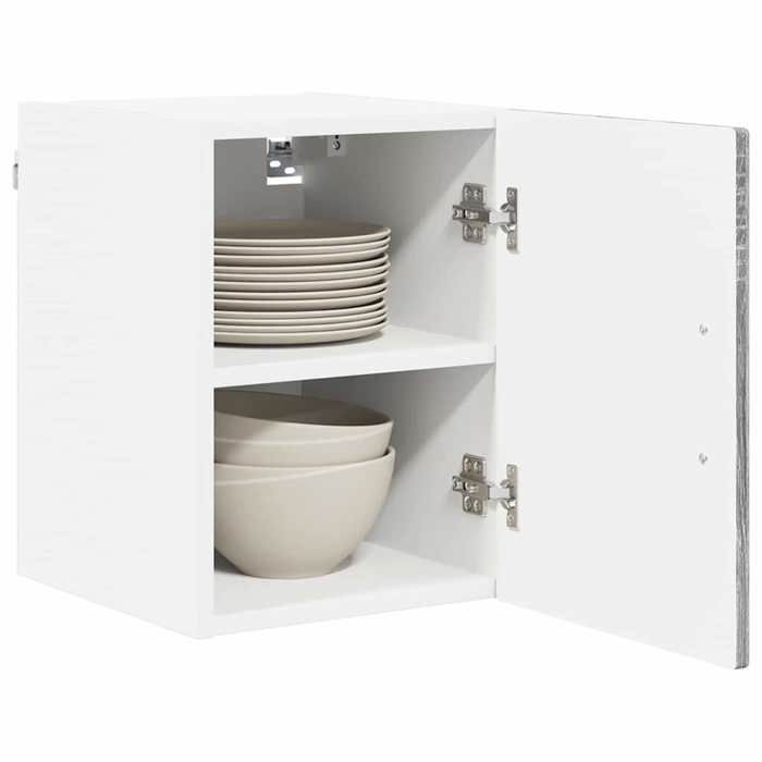 Black Week Vitrine de cuisine 2 pcs - desgin moderne - pour maison - Gris Sonoma 30 x 31 x 40 cm AA1830