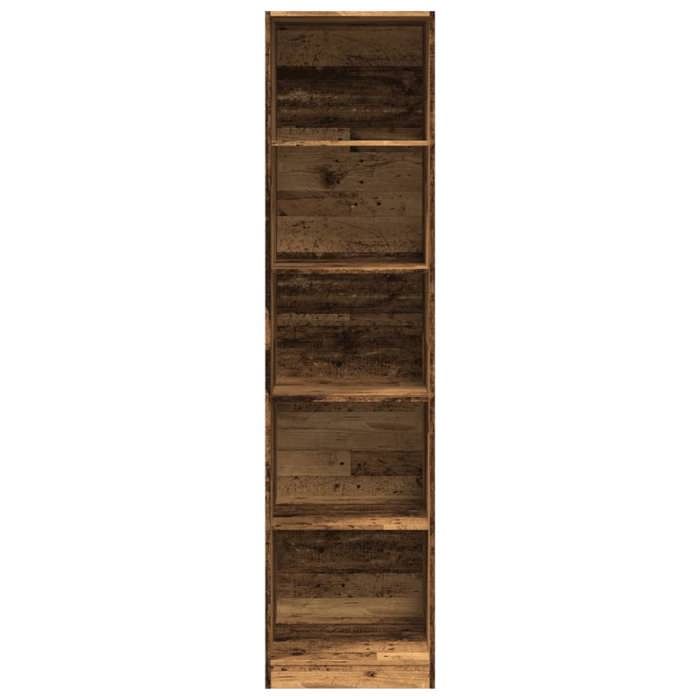 Moderne Garde-robe BURKE Armoire de chambre avec rangement vieux bois 50x50x200 cm bois dingénierie AA1940