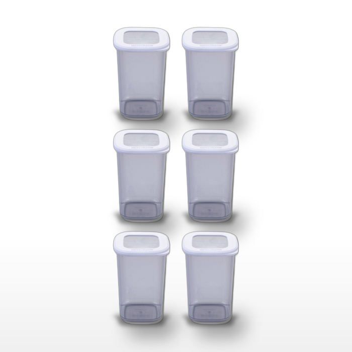 Lot de 6 boîtes hermétiques 1 1 L avec 6 ustensiles de cuisine Fackelmann Storage