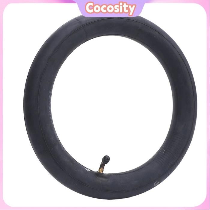 Chambre à air de scooter 12x2125 matériau en caoutchouc plus épais avec couvercle anti-poussière tige de valve coudée à 90° pour