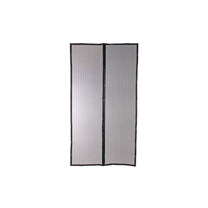 Rideau de porte moustiquaire magnétique - 18 aimants Installation sans perçage - Portes et camping cars - 210x100 cm