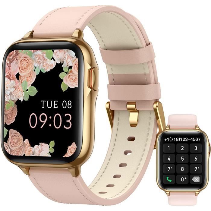 Montre Connecte Femme Appel Bluetooth Lecteur De Musique Montre Sport  Smartwatch Pour Android Ios Podometre Cardiofrequencemetre Oxymetre Montre  Telep