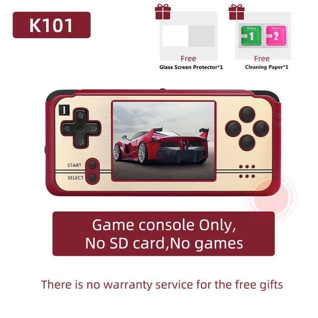 Rouge Pas de carte SD-Anbernic Console de jeu Revo K101 Plus