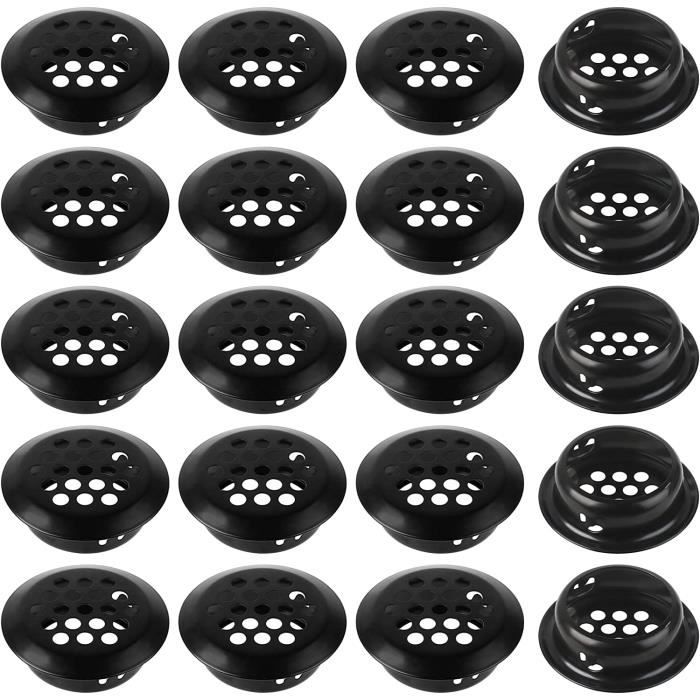 Nuova Rade Lüftungsgitter Quadratisch, 9,2 X 9,2 Cm, Weiß – Aus Kunststoff, Für Boote & Innenräume, Mit 4 Befestigungsschrauben