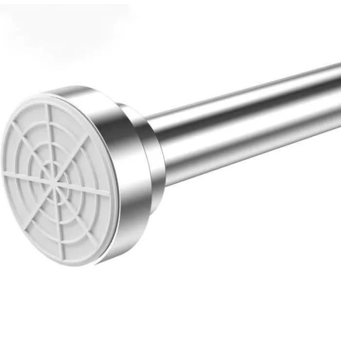 Barre Télescopique Iris Ohyama 110-190cm Blanc - Pour Douche Ou Dressing, Montage Facile Sans Perçage, Capacité 15-45kg - 11