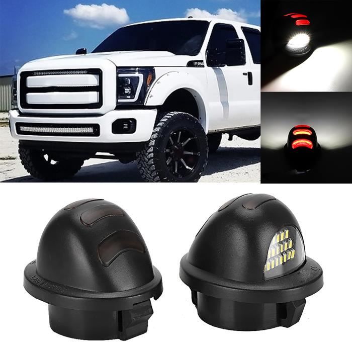 Kuuleyn Lot De 2 Lampes LED Plaque D'Immatriculation Pour Renault Twingo Clio Megane Laguna - 18 LED Ultra Lumineuses