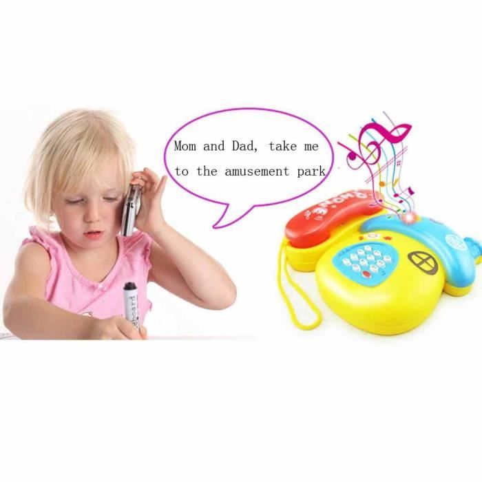Basiles Bebe Enfants Musical Educatifs Jouets Dessin Anime Sourire Telephone Developpement Enfants Jouet Yxp Cdiscount Jeux Jouets
