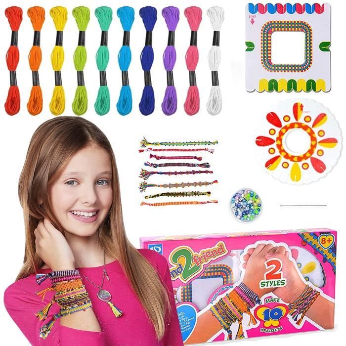 2000PCS Bricolage Enfant Elastique Bracelet Kit, Cadeau Fille