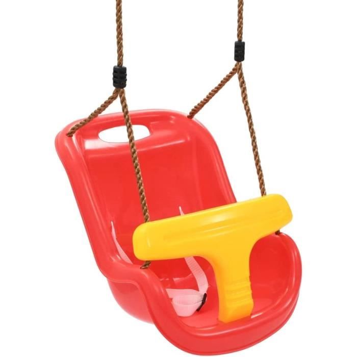 Siège De Balançoire Bébé 3-en-1 VEVOR - Avec Cordes Réglables Et Mousquetons - Capacité 90 Kg