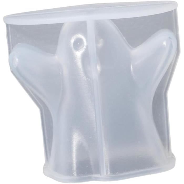 Moule En Silicone Pour Pot à Bougie Fantôme - Réutilisable Pour Résine, Bougies, Rangement - Avec Couvercle