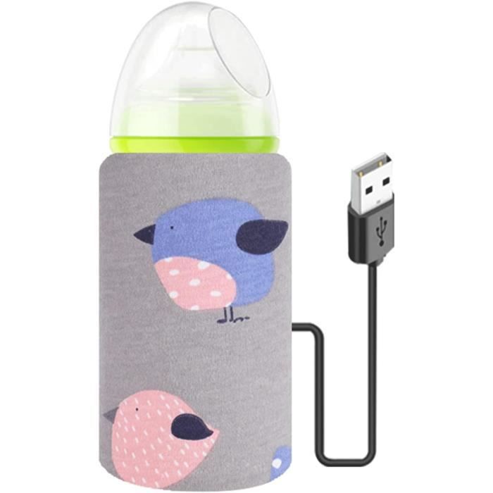 Chauffe-biberon Portable USB - Réchauffe Lait En 3 Min - 350ml - Idéal Voiture & Voyage