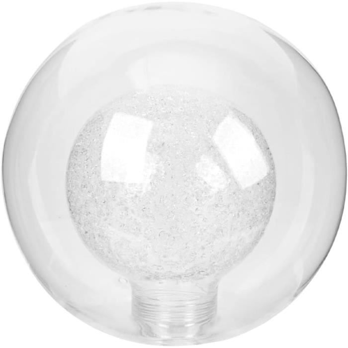 Homoyoyo Abat-jour en Verre Sphérique pour Lustre et Applique Murale, Léger et Minutieusement Fabriqué, pour Salon et Bar Modèle G9 Blanc
