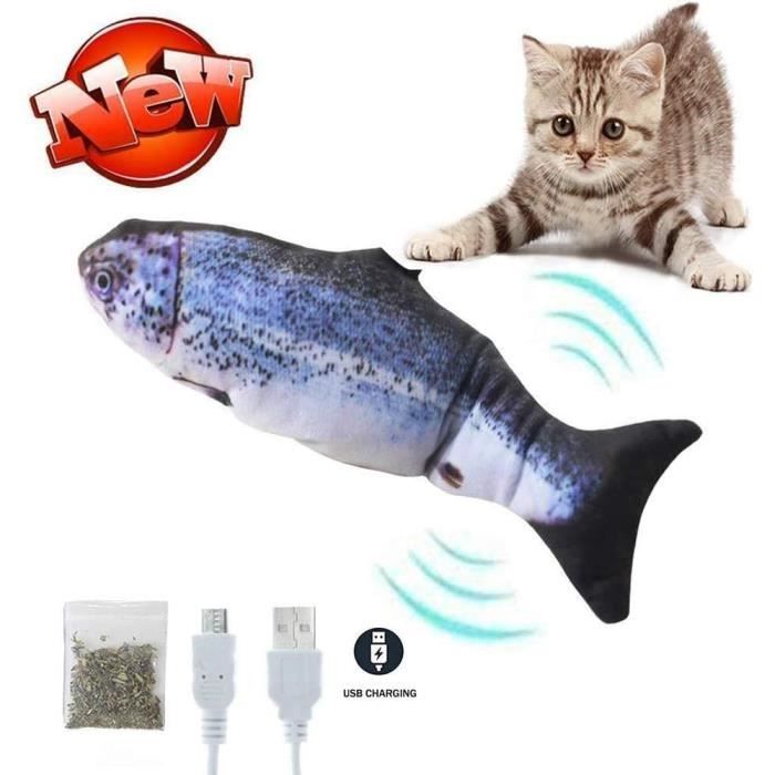 Jouet Chat Jouets Poisson Electronique Simulation Realiste Jouet Pour Chat Poisson Qui Bouge Jouet Chaton Rechargeable Usb Avec 2 Cdiscount Animalerie