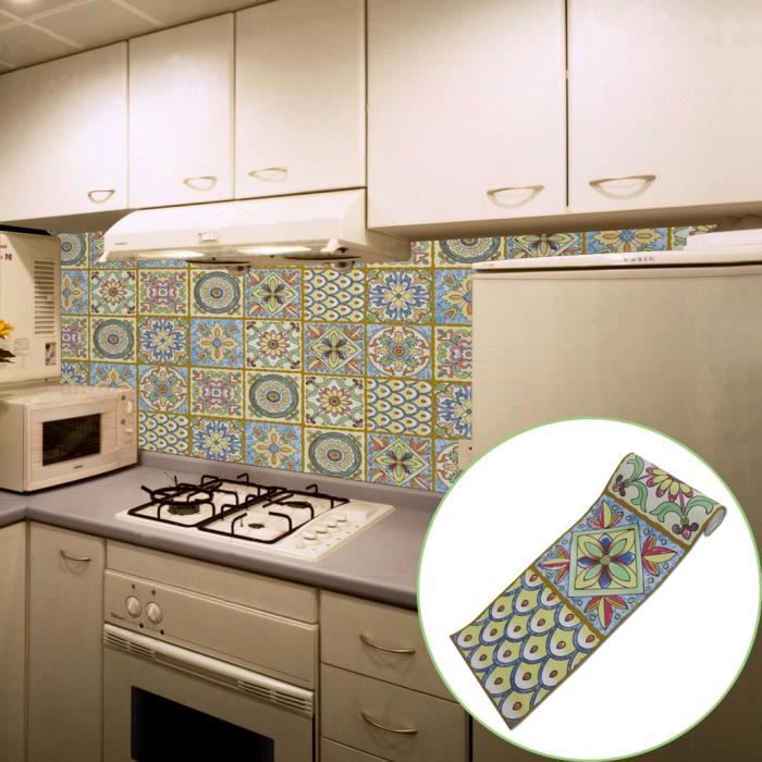 1 Rouleau Auto Adhesif Carrelage Art Sticker Mural Autocollant Diy