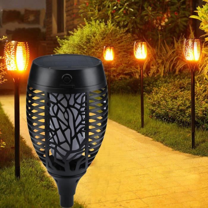 Lampe De Jardin Etanche Pour Jardin De Flamme Vacillante Avec