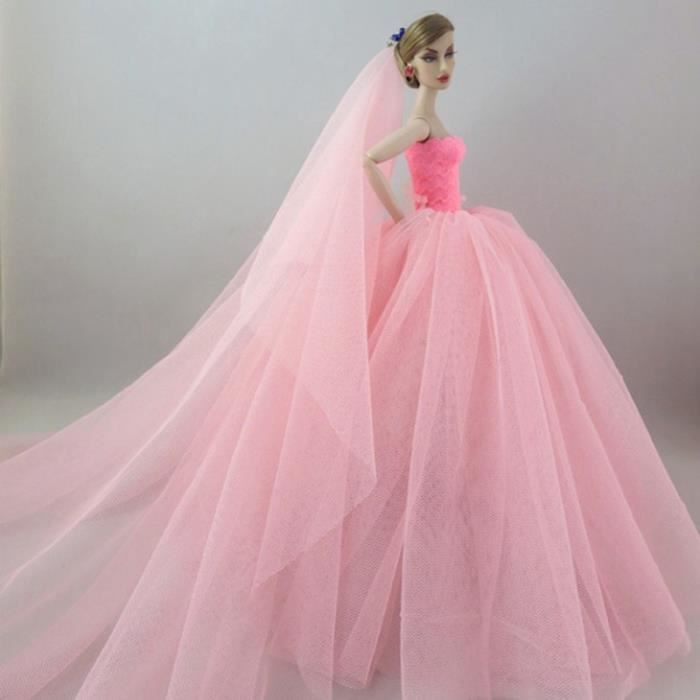Robe rose voile outlet