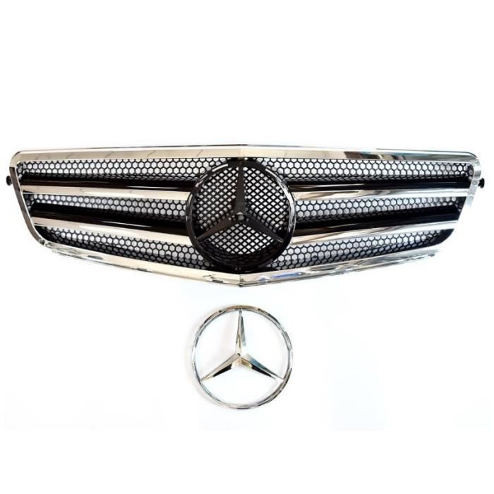 Calandre Mercedes Classe C W204 Noir Brillant Et Chrome Achat Vente Kit Carrosserie Calandre Mercedes Classe C Cdiscount