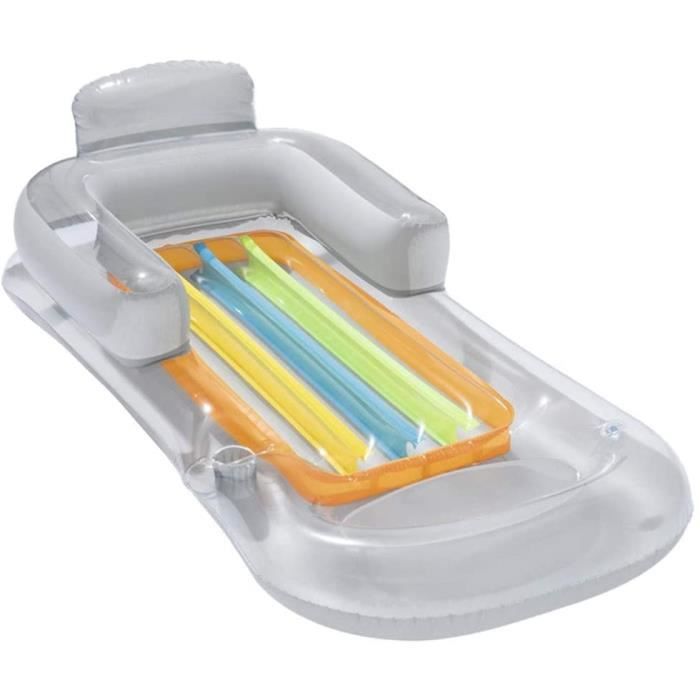 Bouee Piscine, 4 in 1 Matelas Gonflable Piscine, Portable Hamac d'eau Gonflable, Fauteuil