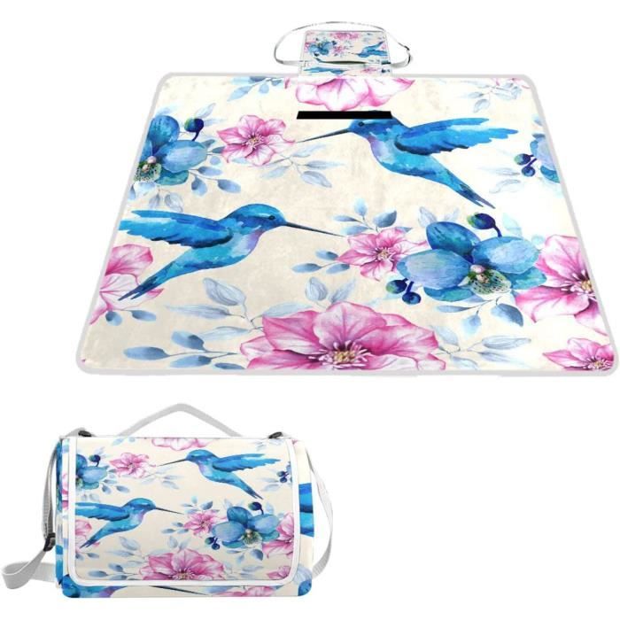 Couverture de plage, tapis de pique-nique portable, adapté à la plage, au camping, à la